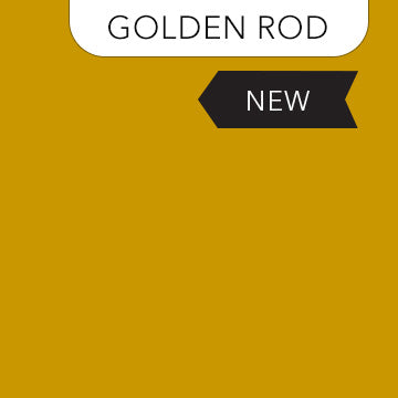 Cotton quilting fabric pattern called 'Golden Rod'. Part of the 'Colorworks Solids' fabric collection. Designed by Northcott Fabrics for fabric company Northcott Fabrics. SKU: 9000-549. 44-45 inch width.