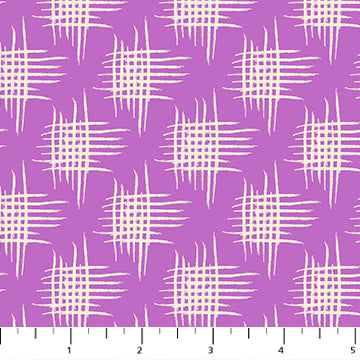 Heather Bailey's Pop Sugar quilting fabric pattern in purple. SKU 92062-84.