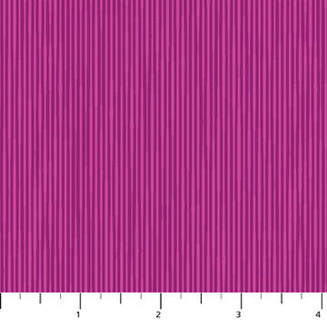 Detailed pattern of Heather Bailey's Pop Sugar quilting fabric collection. Pattern consists of a vibrant magenta background with fine vertical lines creating a ribbed texture. SKU 92057-24.