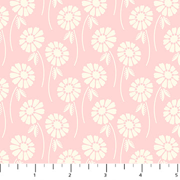 Heather Bailey's Pop Sugar collection quilting fabric pattern, a floral design in a pale pink color. SKU 92061-20.