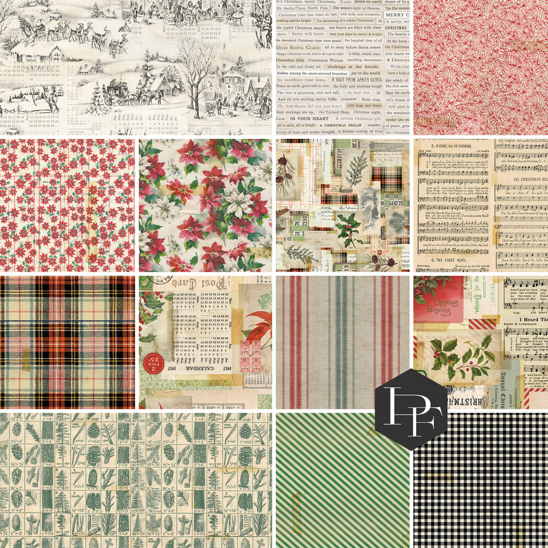 PREORDER - Holidays Past - Fat Quarter Bundle of 14 pcs - Tim Holtz - FBFQTH.HOLIDAYS