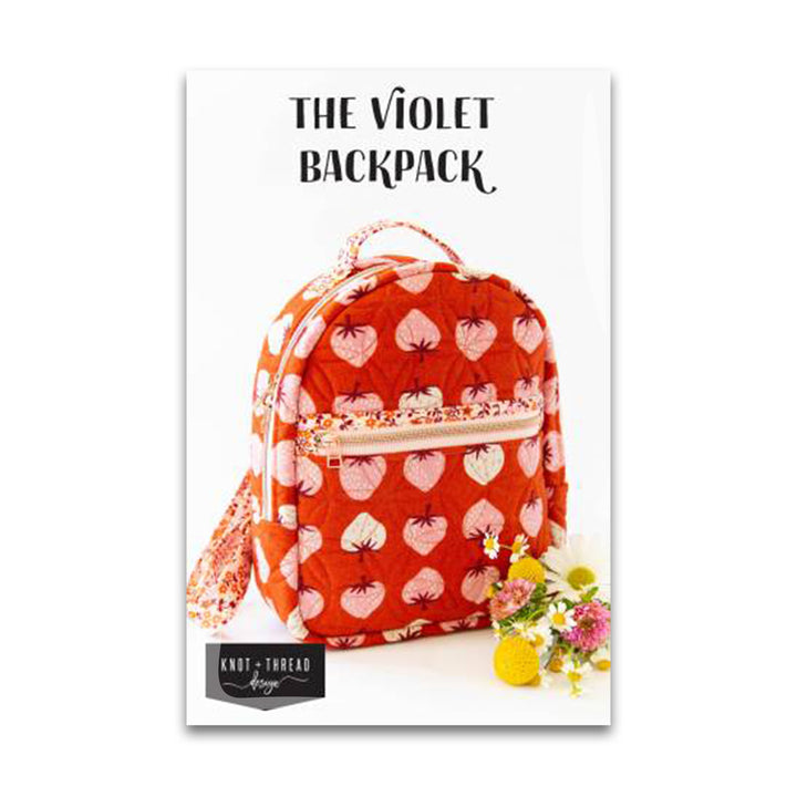 The Violet Backpack - Knot and Thread Designs - KAT 111 - Printed Pattern