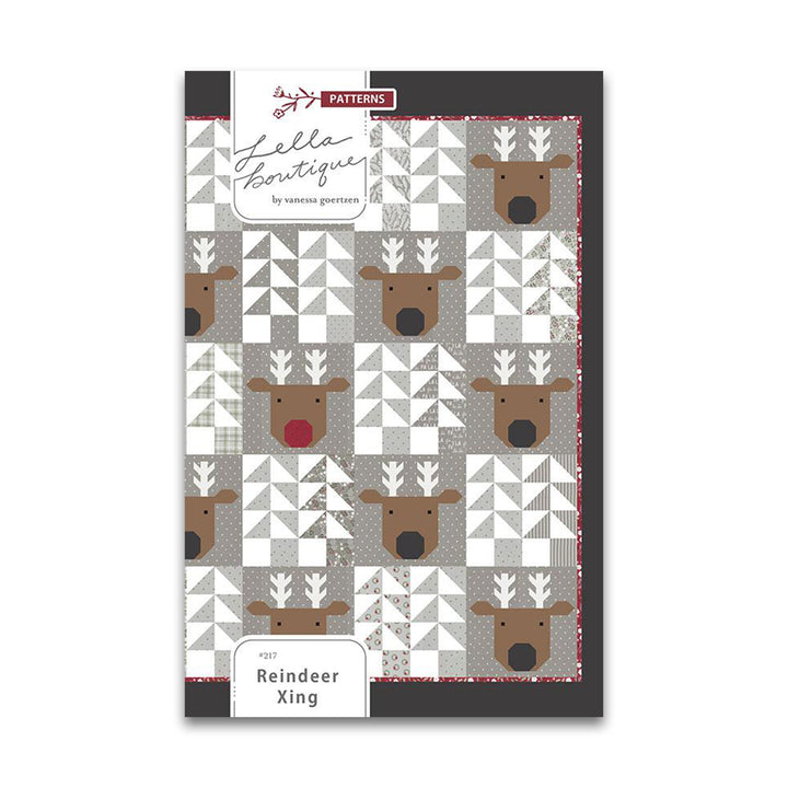 Reindeer Xing - Lella Boutique - Printed Pattern - Quilt Pattern