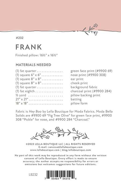 Frank - LB 232 - Printed Pattern