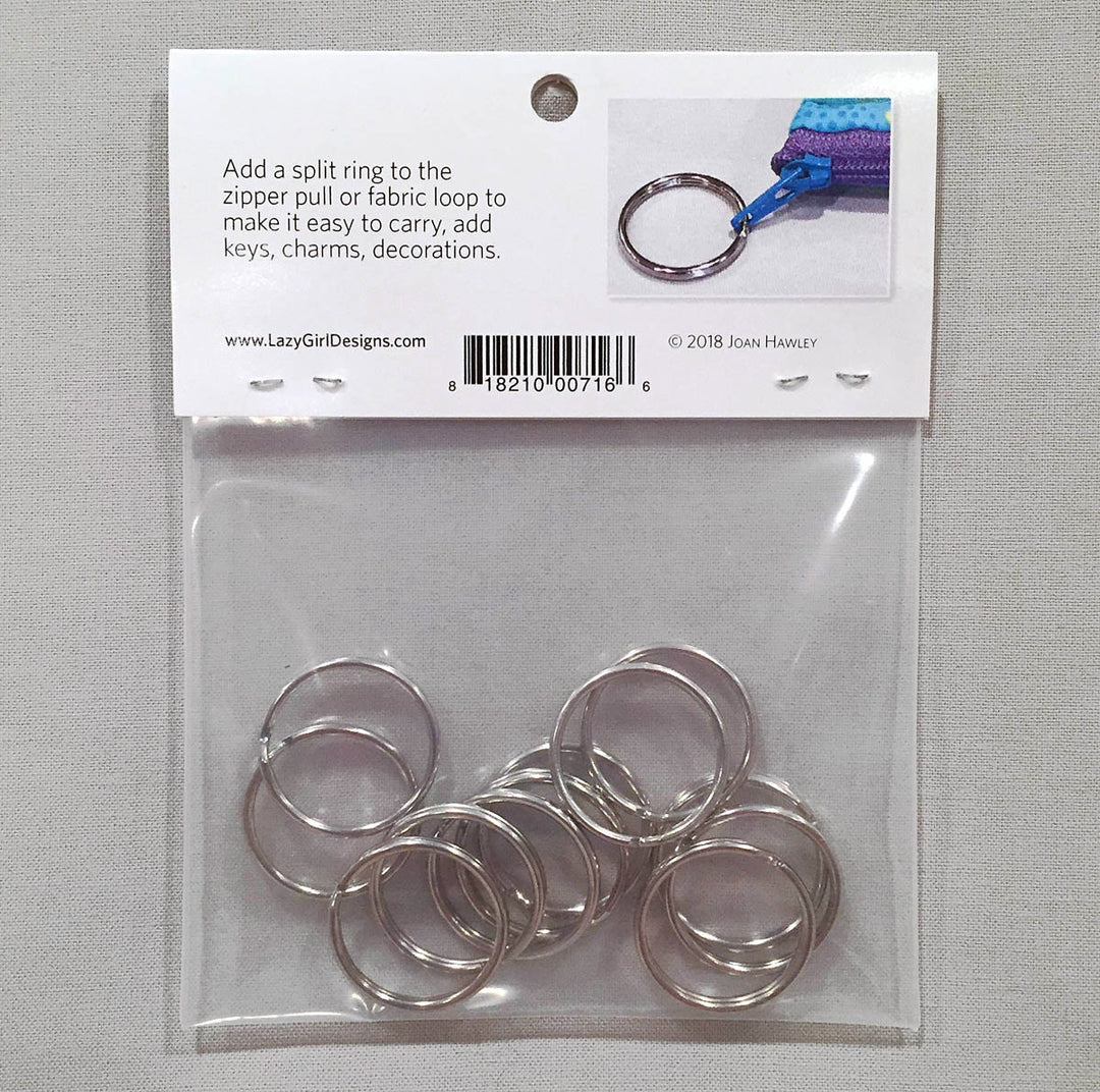 Lazy Girl Designs - Split Rings in Nickel - 12pk - LGD716