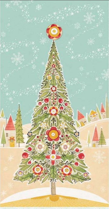 Oh, Christmas Tree - 24" x WOF Oh Christmas Tree Panel - Cori Dantini - PWCD037.XPANEL