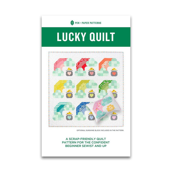 Paper quilt pattern called 'Lucky' by Pen + Paper Patterns. SKU: PPP 24