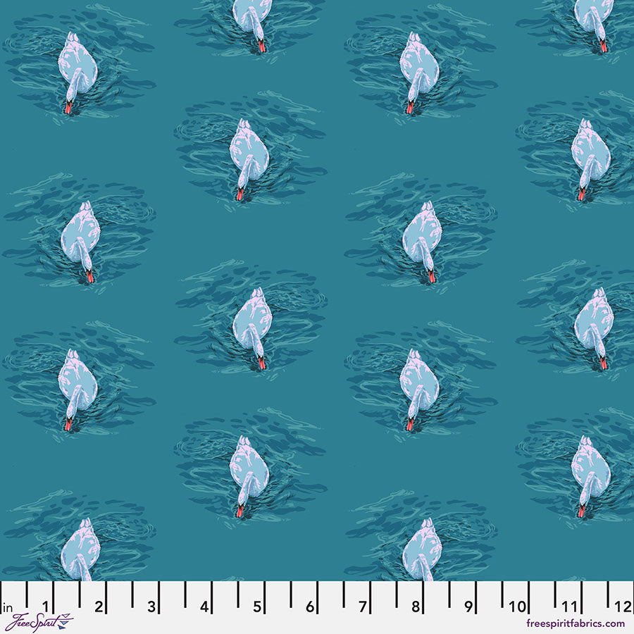 Cotton quilting fabric pattern called 'Swanmore in Afternoon'. Part of the 'Good Gracious' fabric collection. Designed by Anna Maria Horner for fabric company Free Spirit Fabrics. SKU: PWAH225.AFTERNOON. 44-45 inch width.