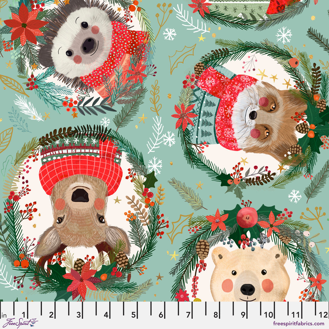 Christmas Squad - Squad Wreaths in Sage - Mia Charro - PWMC013.XSAGE