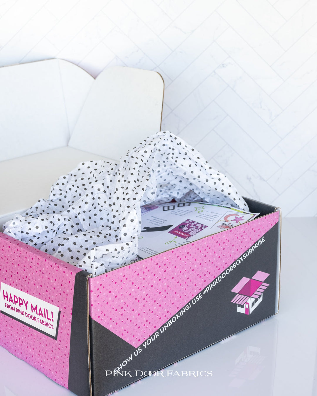 IN STOCK! Pink Door Box - A curated companion for Tula Pink's collections!