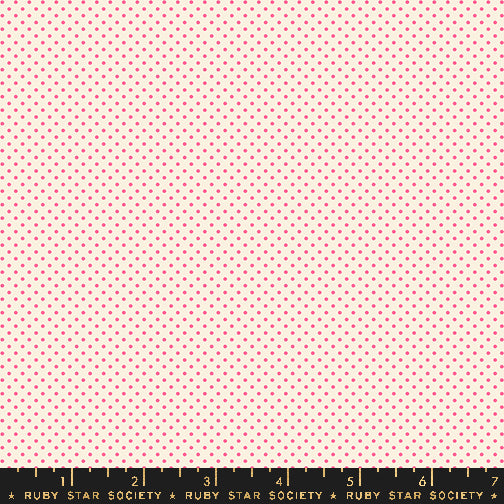 Cotton quilting fabric pattern called 'Mini Dots in Natural'. Part of the 'Ooh Lucky Lucky' fabric collection. Designed by Alexia Abegg for fabric company Ruby Star Society. SKU: RS4102 11. 44-45 inch width.