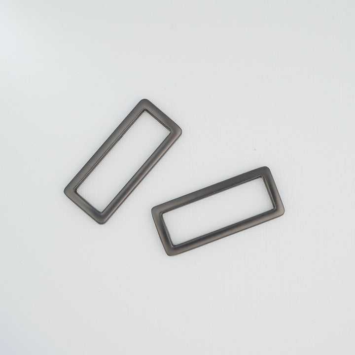 Pink Door Hardware - 1-1/2" Rectangle Ring - Gunmetal - 2 per pkg. - GM15RR