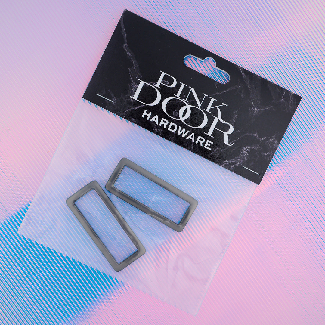 Pink Door Hardware - 1-1/2" Rectangle Ring - Gunmetal - 2 per pkg. - GM15RR