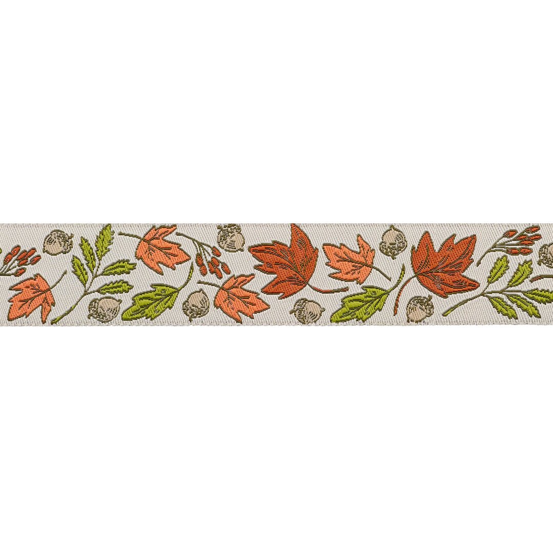 Renaissance Ribbons - Forest Floor in Cream - 1" Width - The Great Outdoors by Stacy Iest Hsu - One Yard