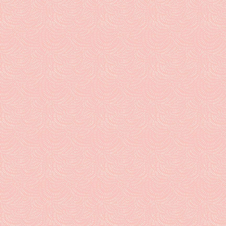 Cotton quilting fabric pattern called 'Crimp in Pearl'. Part of the 'Shine On' fabric collection. Designed by Rae Ritchie for fabric company Dear Stella. SKU: ST-DRR2293PEARL. 44-45 inch width.