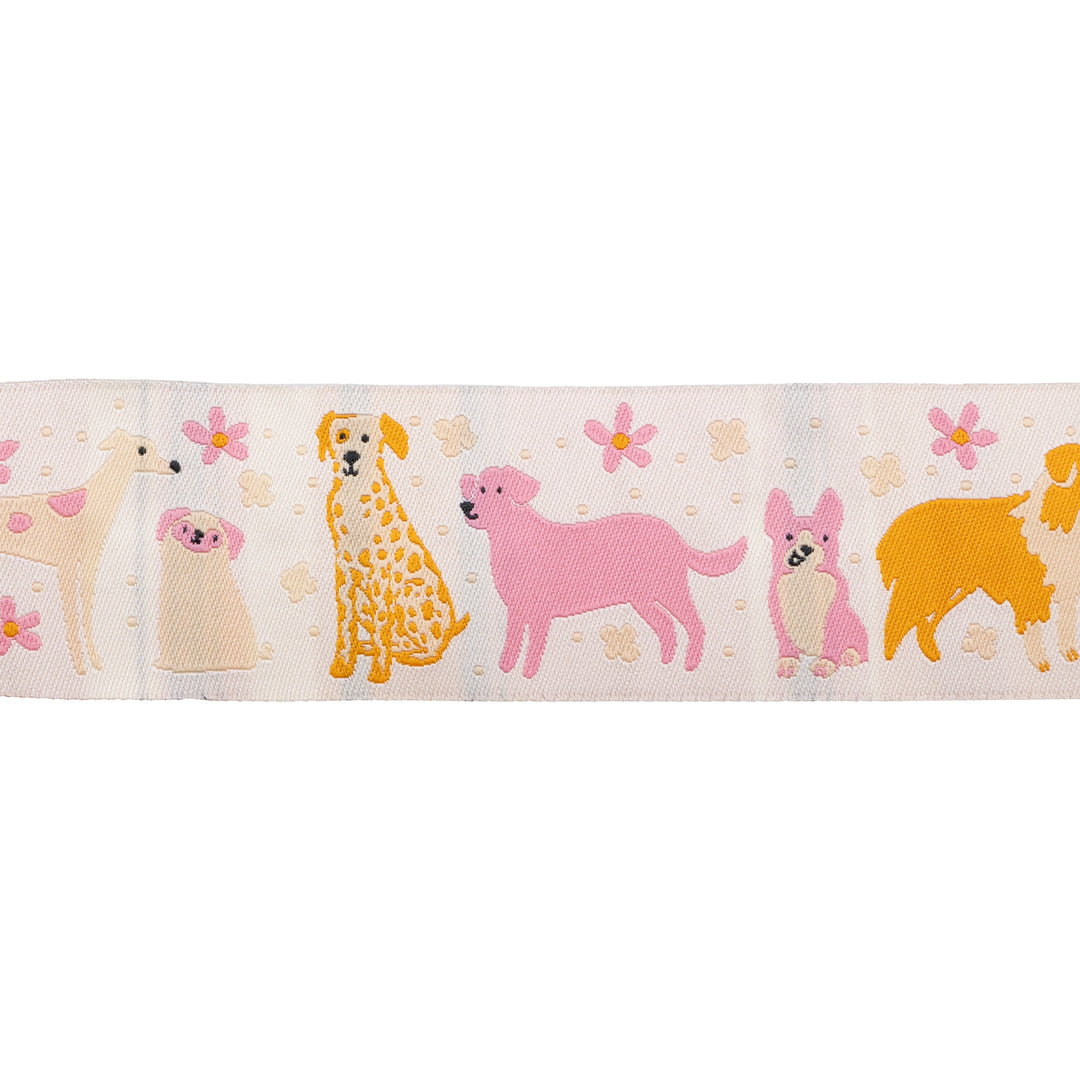 Dog Medley - 1-1/2" width - Dog Park by Sarah Watts - One Yard