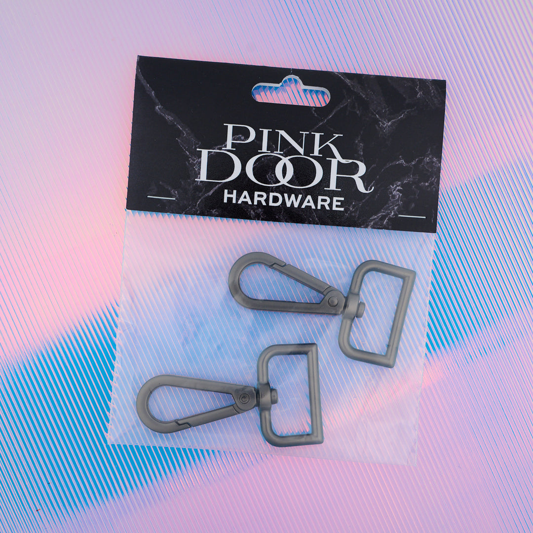 Pink Door Hardware - 1" Swivel Clasp - Gunmetal - 2 per pkg. - GM01SW