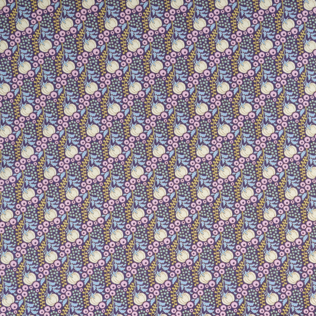 PREORDER - Sanctuary - Cottonfield Eggplant - Tilda Fabrics - TIL100574 - Half Yard