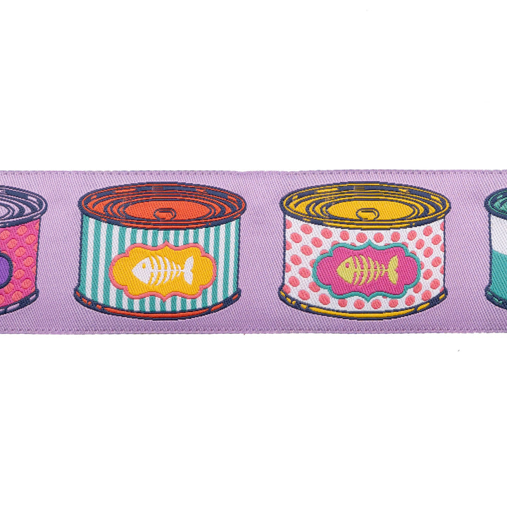 Renaissance Ribbons - Cat Snacks - 1-1/2" Width - Tula Pink Tabby Road Deja Vu - One Yard