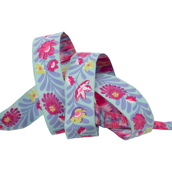 PREORDER - Flowerfield in Cosmic - 7/8" width - Tula Pink Untamed - One Yard