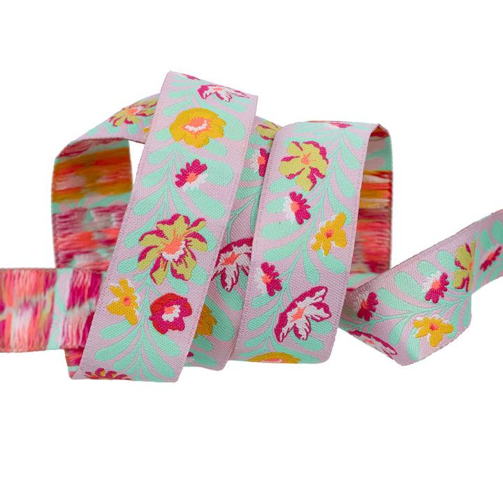 PREORDER - Flowerfield in Lunar - 7/8" width - Tula Pink Untamed - One Yard