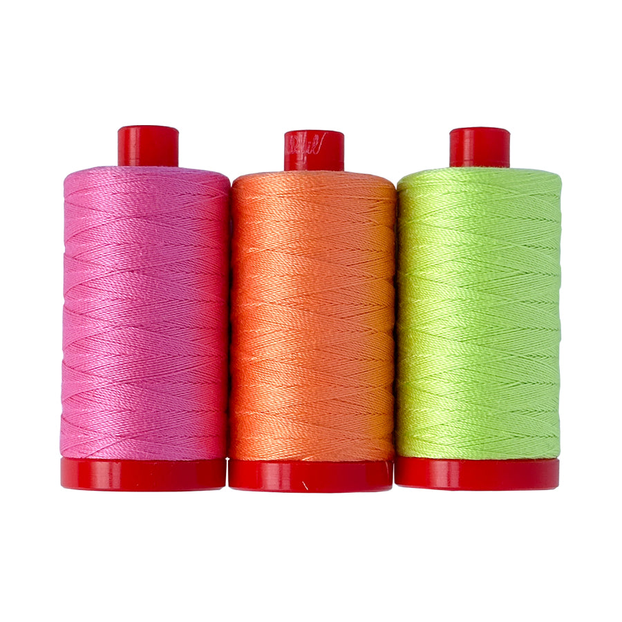 PREORDER - Untamed - 12wt Aurifil Thread Set - 3 pc Set - TP12NC3