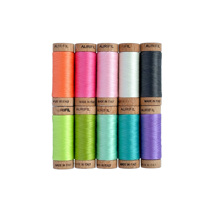 PREORDER - Untamed - 80wt Aurifil Thread Set - 10 pc Set - TP80UD10