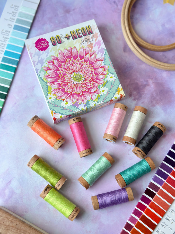 PREORDER - Untamed - 80wt Aurifil Thread Set - 10 pc Set - TP80UD10