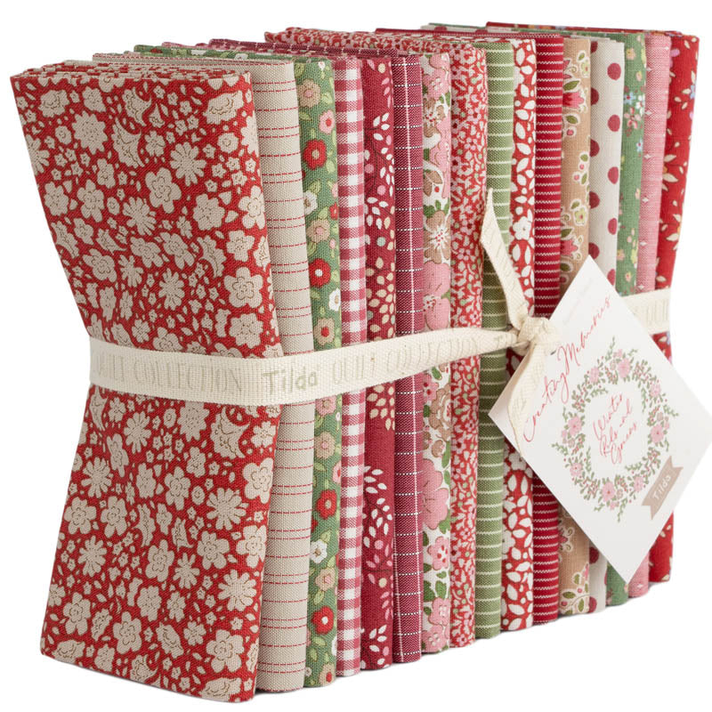 Creating Memories - Winter Fat Quarter Bundle of 16 pcs - Tilda Fabrics - TIL300209