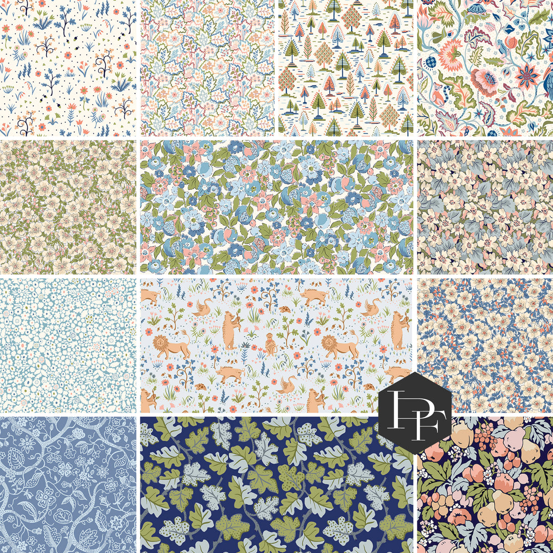 PREORDER - Liberty Tree of Life - Woodland Pastels Fat Quarter Bundle of 13 pcs - Liberty Fabrics - FQ-TREELIFEB-13