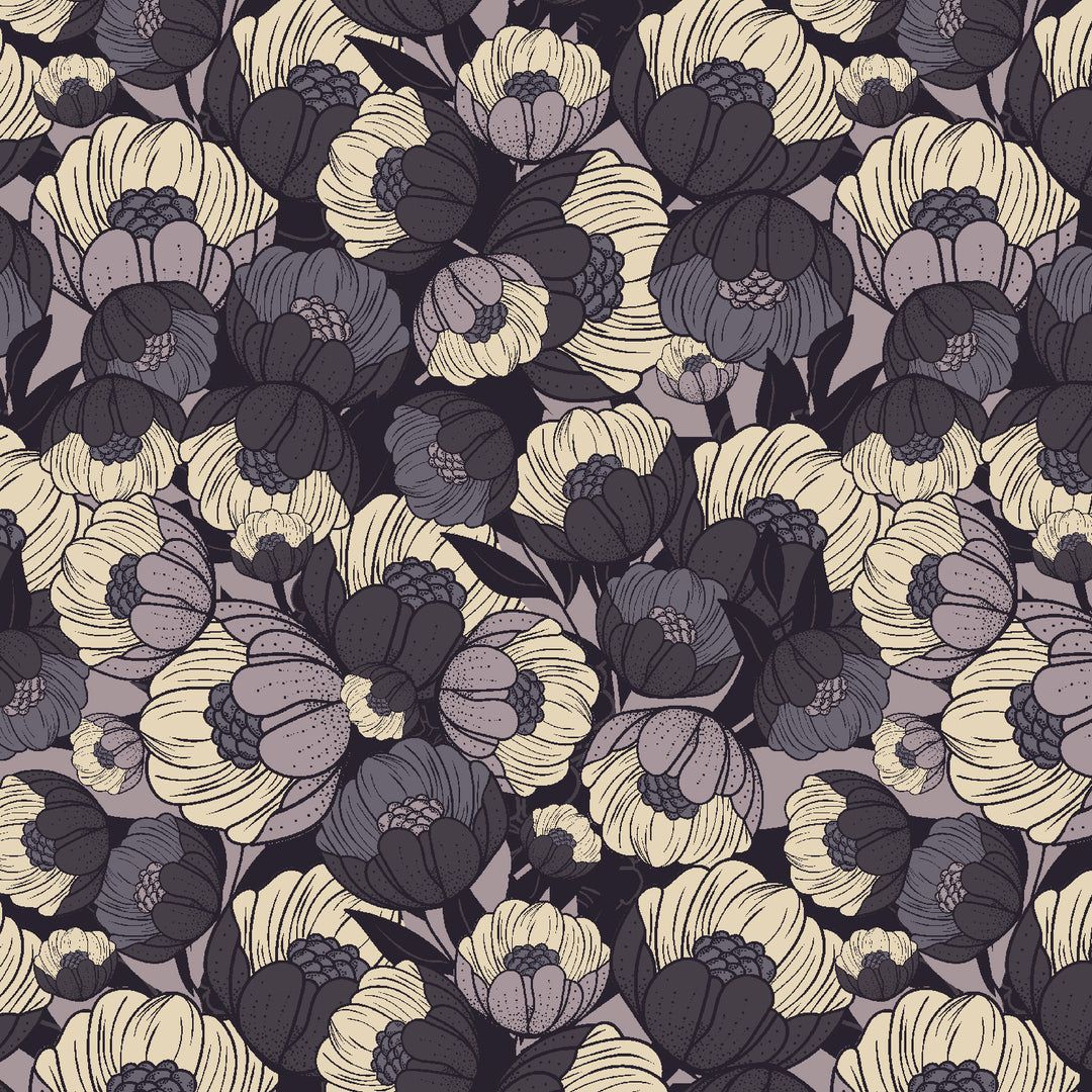 Scout Lake - Wild Flora in Plum - AC401-PL1 - Half Yard