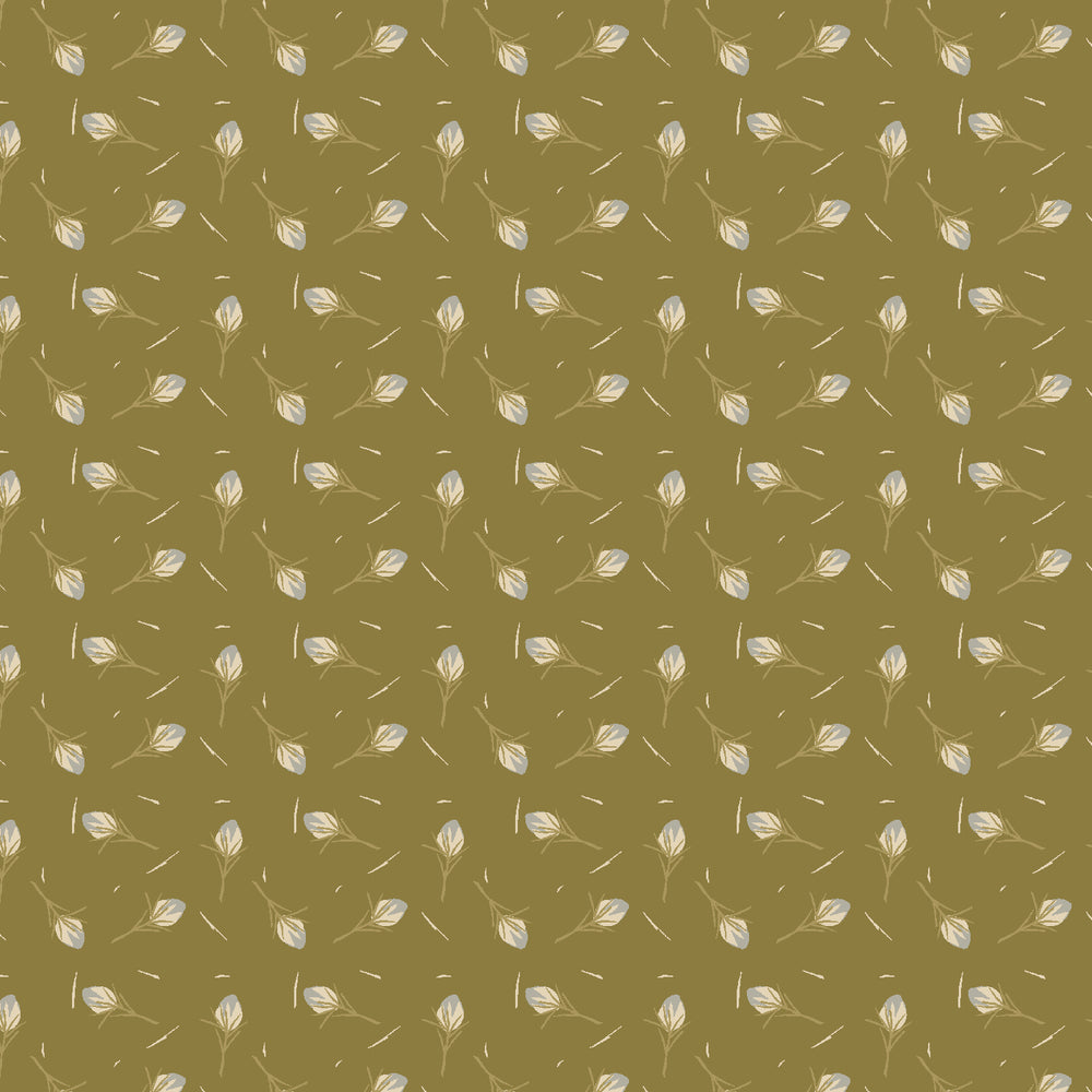 Scout Lake - Thistle in Olive - AC402-OL3 - Half Yard