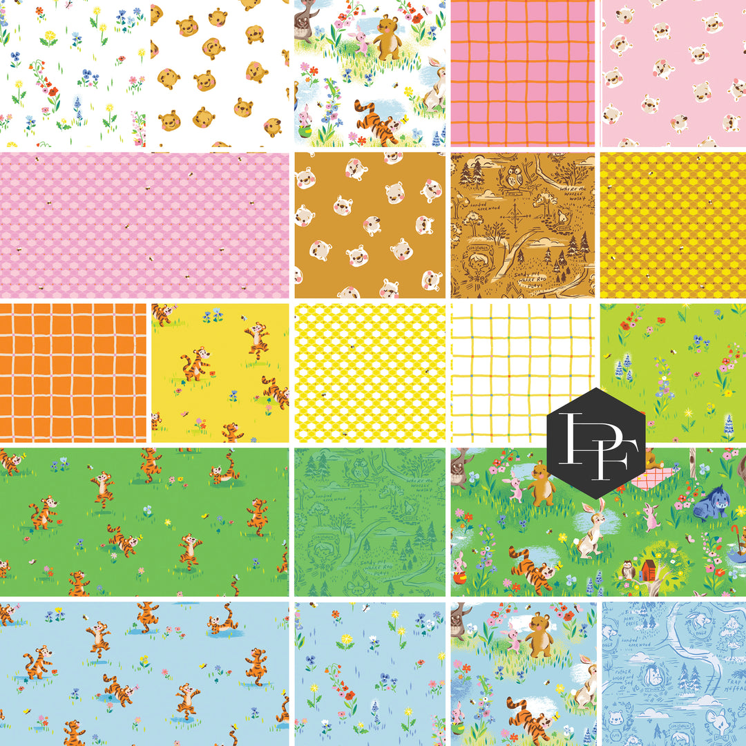 PREORDER - 100 Aker Woods - Fat Quarter Bundle of 21 pcs - Jill Howarth - FQ-15170-21