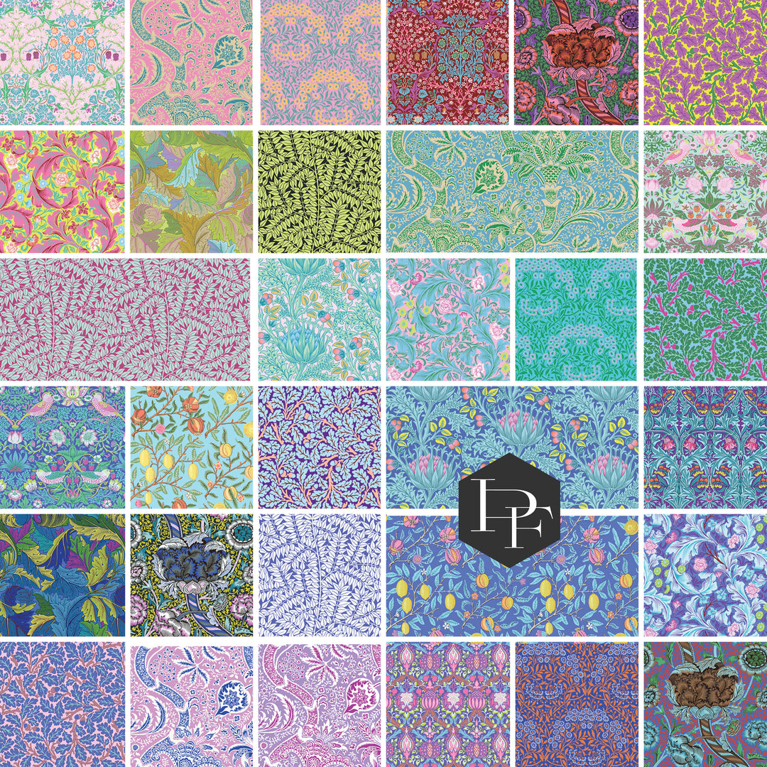 PREORDER - Kaffe x Morris & Co. - 32 Piece Half Yard Bundle - Kaffe Fassett and William Morris - HY.KAFEEXMORRIS