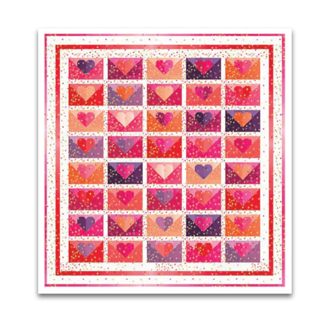 PREORDER - I Heart Ombre Metallic Kit - V and Co. - KIT10875 - Quilt Kit