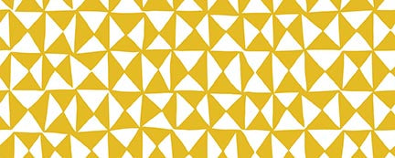 Cotton quilting fabric pattern called 'Hourglass in Yellow'. Part of the 'Halloween Night' fabric collection. Designed by Figo Fabrics for fabric company Paintbrush Studio. SKU: 120-21322. 44-45 inch width.