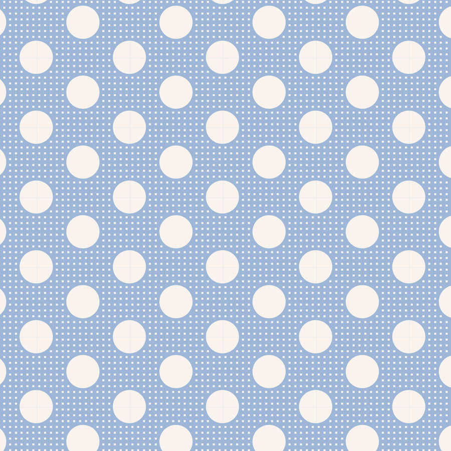 Cotton quilting fabric pattern called 'Medium Dots'. Part of the 'Tilda Medium Dots' fabric collection. Designed by Tilda Fabrics for fabric company Tilda Fabrics. SKU: 130002. 44-45 inch width.