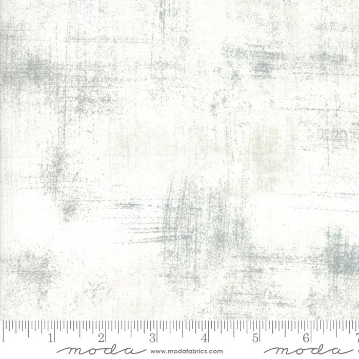 Cotton quilting fabric pattern called 'Grunge in Metropolis Fog'. Part of the 'Christmas Eve' fabric collection. Designed by Lella Boutique for fabric company Moda Fabrics. SKU: 30150 435. 44-45 inch width.