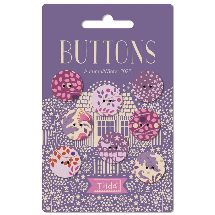 Hometown - Buttons - Plum/Grape - TIL400048