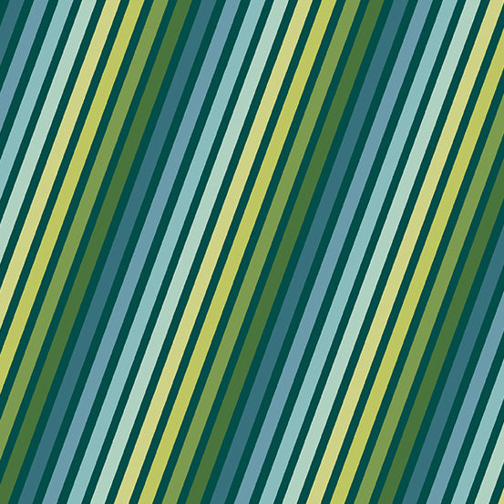 Natale - Stripe in Moderno - A-674-T - Half Yard