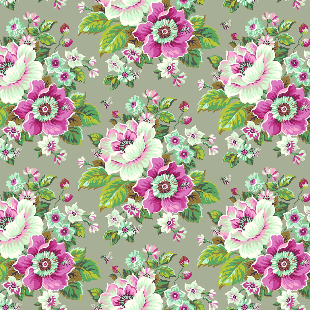 Local Honey - Summertime in Dove - Heather Bailey for Figo Fabrics - 90656-70 - Half Yard