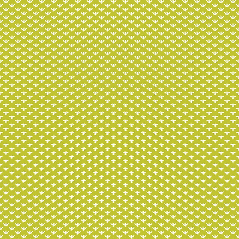 Local Honey - Bee Dot in Chartreuse - Heather Bailey for Figo Fabrics - 90663-70 - Half Yard