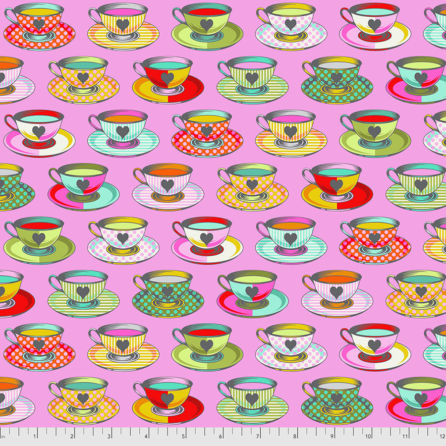 Curiouser & Curiouser - Tea Time in Wonder - Tula Pink for Free Spirit - PWTP163.WONDE - Half Yard