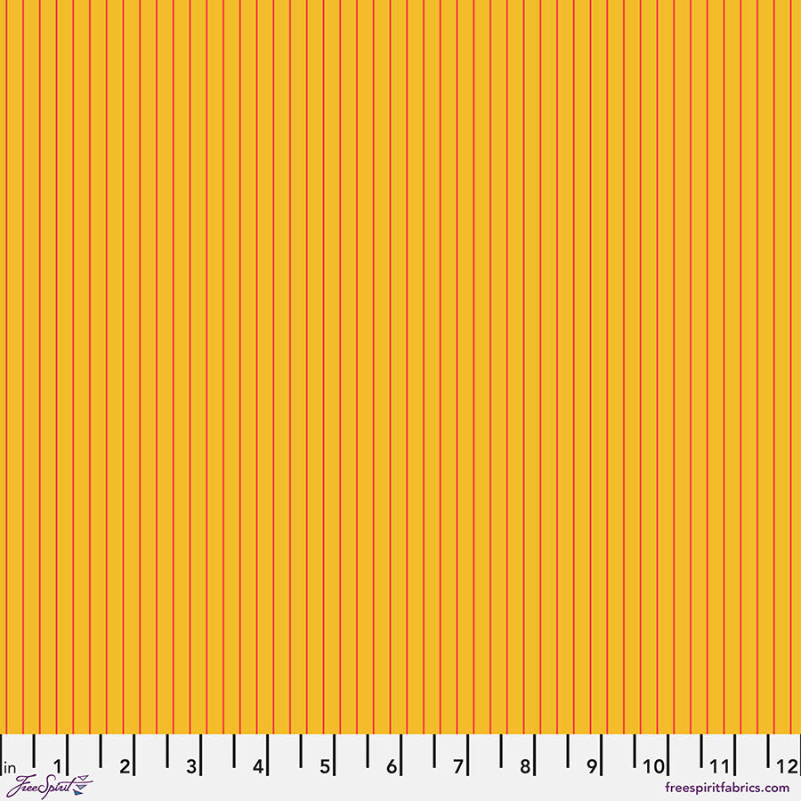 Tula Pink True Colors 2022 - Tiny Stripes in Sunrise - Tula Pink for Free Spirit - PWTP186.SUNRISE - Half Yard