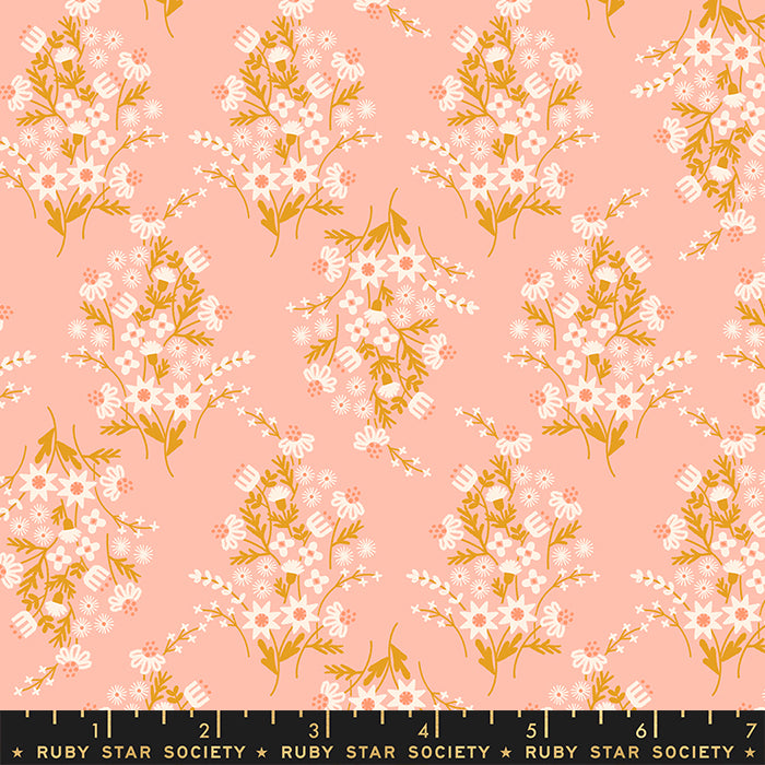 Sunbeam - Wild Flower Child in Peach - RS1059 16 - Half Yard