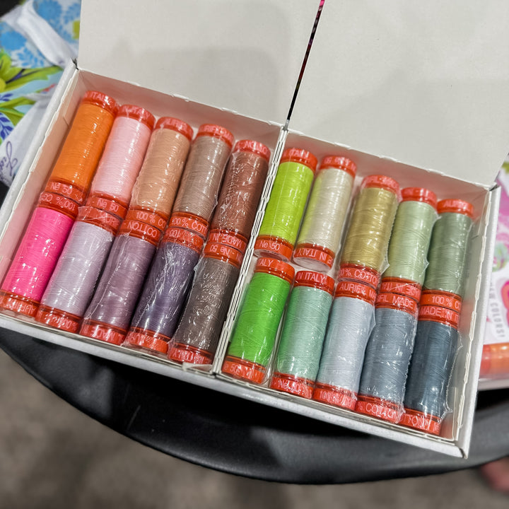 Neon & Neutrals 20 Small Spool - Aurifil Thread Set - Tula Pink for Aurifil - 20 pcs - TP50EC20