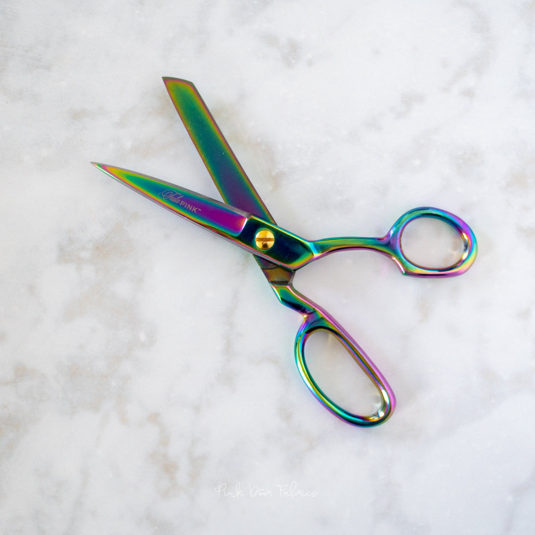 Tula Pink 8" shears scissors, a Tula Pink hardware quilting notion, SKU: TPSHEAR